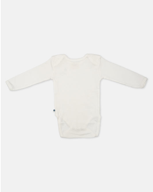 Cotton Bug White & Black Bodysuit-Milk-Organic Cotton-Full Sleeves-Pack of 3-For Infants