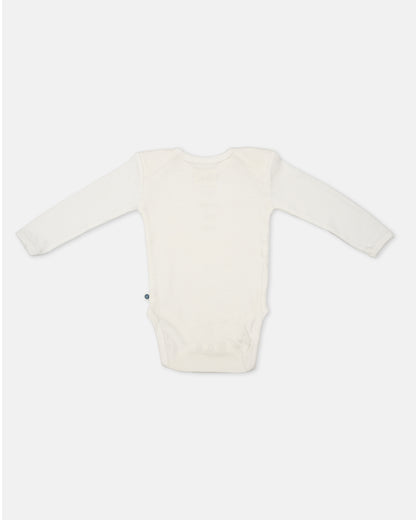 Cotton Bug White & Black Bodysuit-Milk-Organic Cotton-Full Sleeves-Pack of 3-For Infants