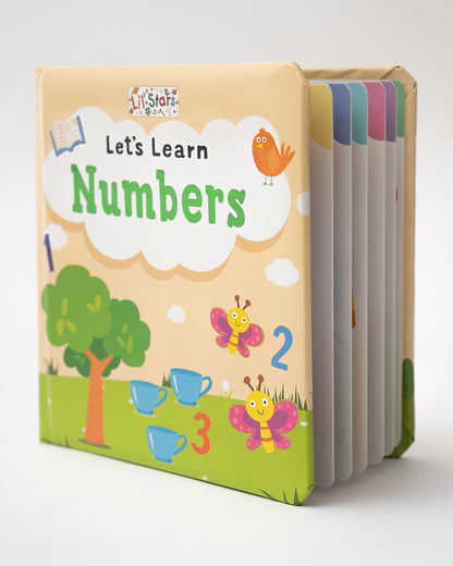 Pegasus Let's Learn Numbers Book-12 Interactive Colorful Pages-Develops Visual Recognition-Learning & Educational Toys-12M+