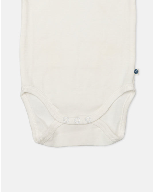 Cotton Bug White & Yellow Bodysuit-Printed-Organic Cotton-Half Sleeves-Pack of 3-For Infants