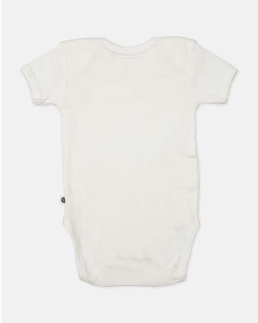 Cotton Bug White & Yellow Bodysuit-Printed-Organic Cotton-Half Sleeves-Pack of 3-For Infants