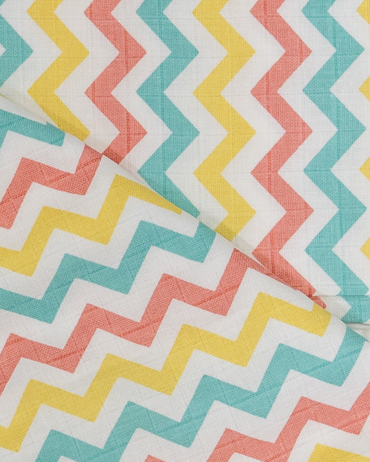 BeeLittle Organic Muslin Swaddles-Mad Angles & Zigzag-Pack of 2-Infant Wraps