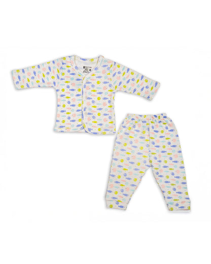 Bodycare Multicolored Thermal Set-Printed-Cotton-Pack Of 2-For Infants