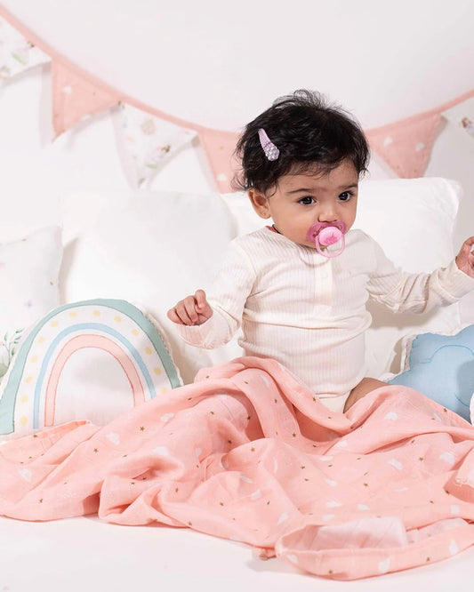 Tiny Snooze Fairytale Swaddle-GOTS Certified Organic Cotton Muslin-Pack of 2-Infant Wraps