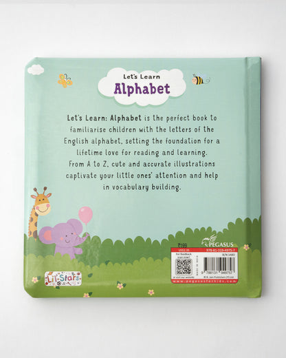 Pegasus Let's Learn Alphabet Book-12 Interactive Colorful Pages-Develops Visual Recognition-Learning & Educational Toys-12M+