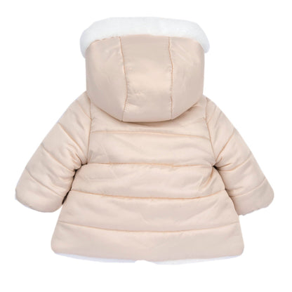 Chicco Pink Winter Wear Jacket-Long Sleeves-Solid-Polyester-For Infants