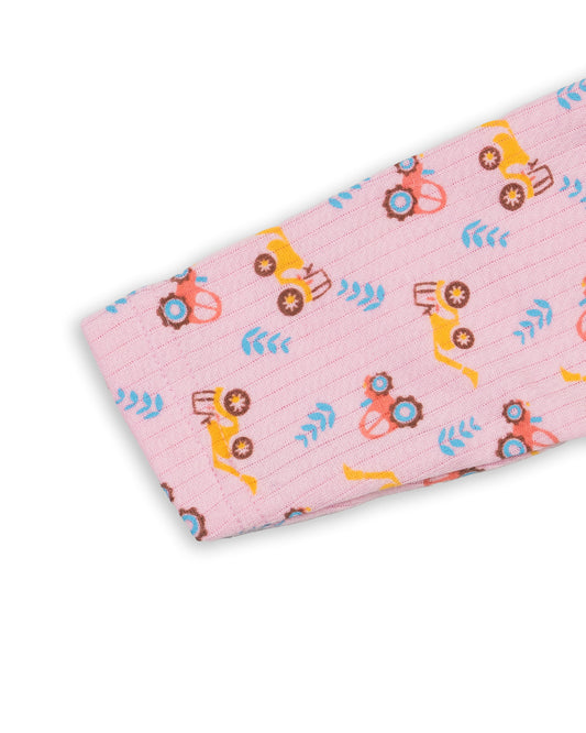 Bodycare Pink Thermal Set-Cars-Cotton-For Infants