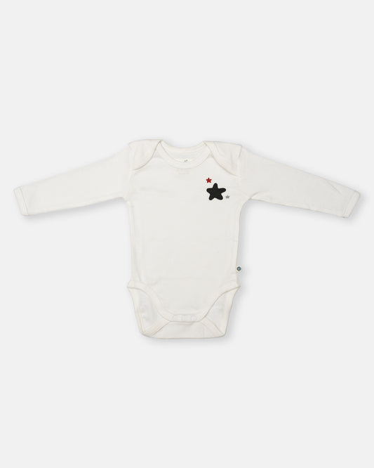 Cotton Bug Multicolor Bodysuit-Star-Organic Cotton-Full Sleeves-Pack of 3-For Infants