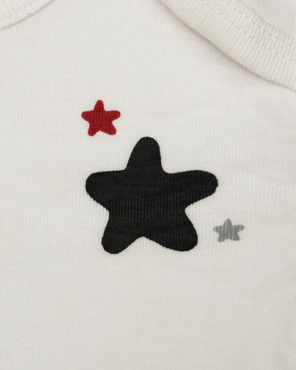 Cotton Bug Multicolor Bodysuit-Star-Organic Cotton-Full Sleeves-Pack of 3-For Infants