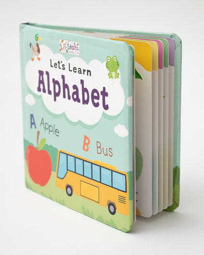 Pegasus Let's Learn Alphabet Book-12 Interactive Colorful Pages-Develops Visual Recognition-Learning & Educational Toys-12M+
