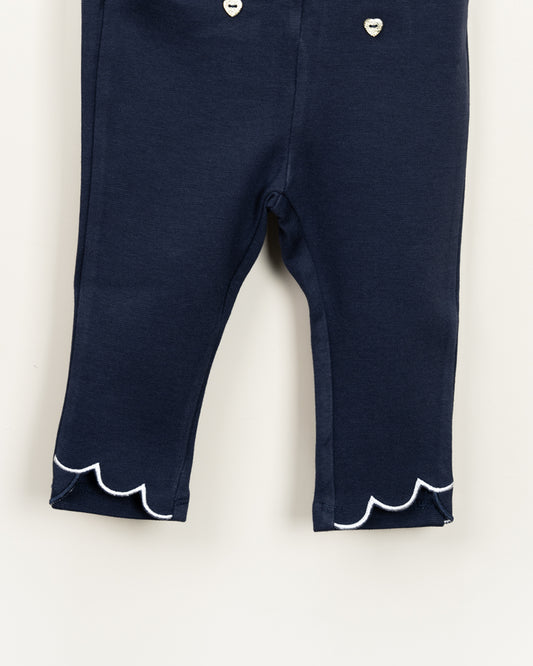 Chicco Navy Trouser-Solid-Cotton-For Infants