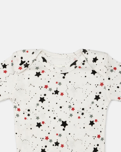 Cotton Bug Multicolor Bodysuit-Star-Organic Cotton-Full Sleeves-Pack of 3-For Infants