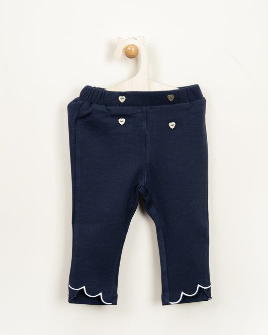 Chicco Navy Trouser-Solid-Cotton-For Infants