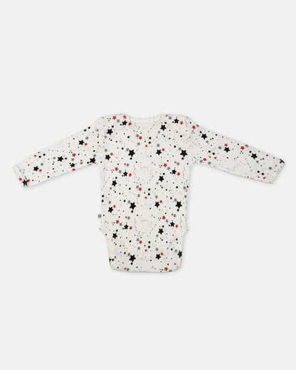 Cotton Bug Multicolor Bodysuit-Star-Organic Cotton-Full Sleeves-Pack of 3-For Infants