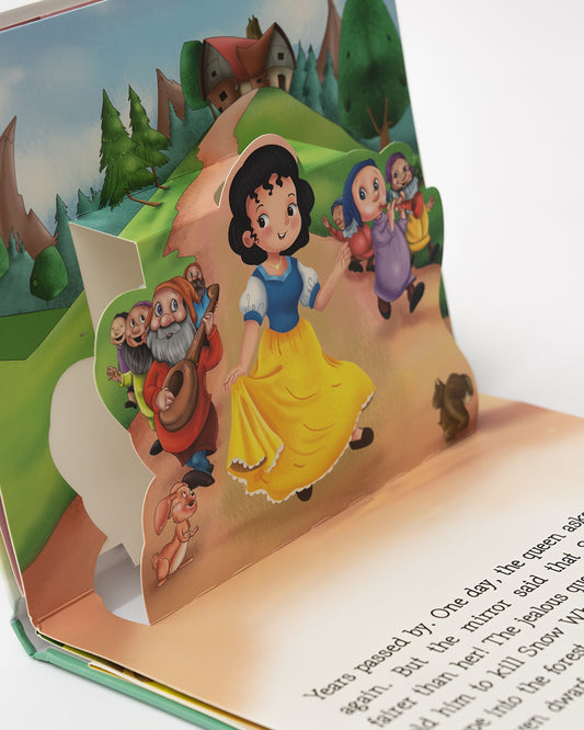 Pegasus Pop Up Book-Snow White And The Seven Dwarfs-8 Padded Pop-Up Spreads-Develops Visual Recognition-Learning & Educational Toys-24M+