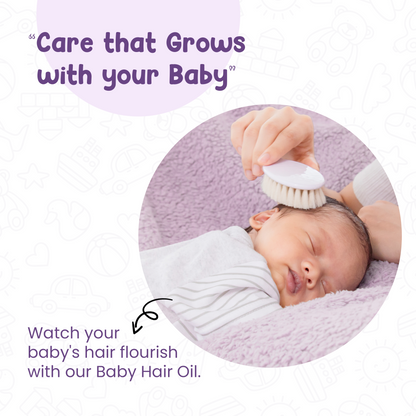 Mother Sparsh Cold Pressed Coconut Baby Massage Oil (200 ml), Natural Mosquito Repellent Spray & Nourishing Baby Hair Oil (100ml)