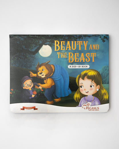 Pegasus Pop Up Book-Beauty & The Beast-8 Padded Pop-Up Spreads-Develops Visual Recognition-Learning & Educational Toys-24M+