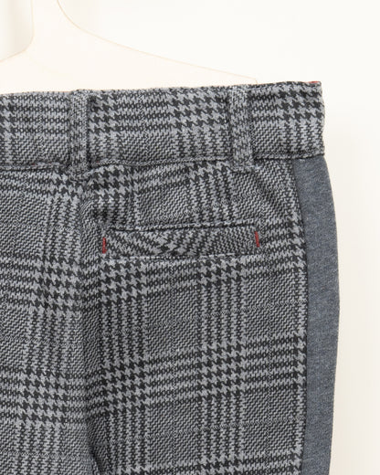 Chicco Medium Grey Trouser-Checked-Cotton-For Infants