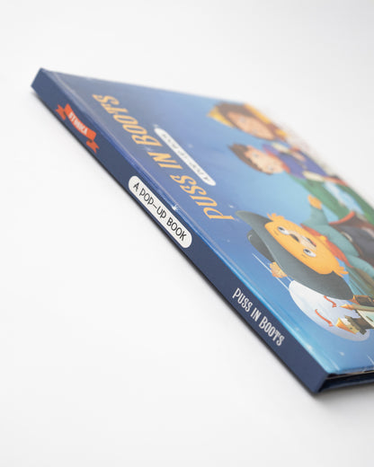 Pegasus Pop Up Book-Puss In Boots-8 Padded Pop-Up Spreads-Develops Visual Recognition-Learning & Educational Toys-24M+