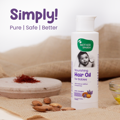 Mother Sparsh Nourishing Baby Hair Oil-With Rosemary