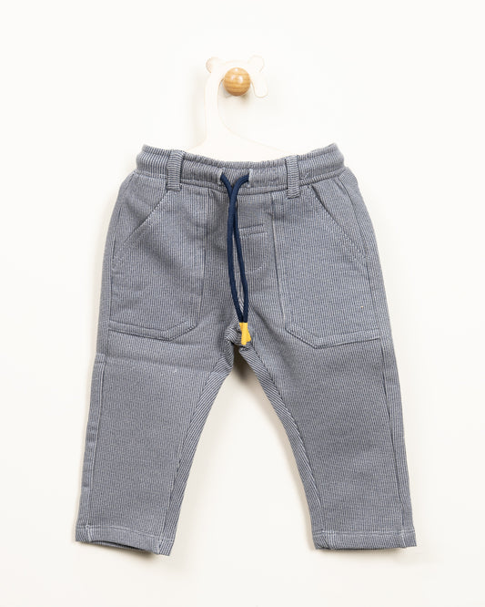 Chicco Grey Trouser-Solid-Cotton-For Infants