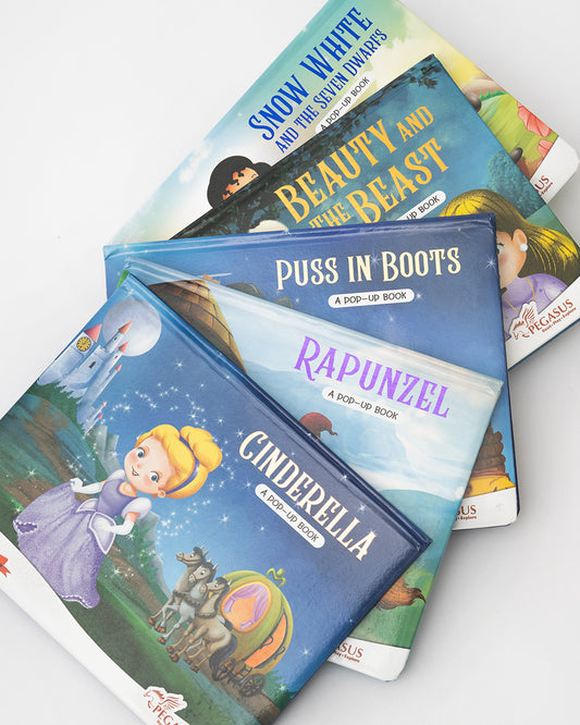 Pegasus Pop Up Book-Puss In Boots-8 Padded Pop-Up Spreads-Develops Visual Recognition-Learning & Educational Toys-24M+