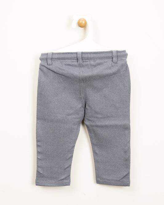 Chicco Grey Trouser-Solid-Cotton-For Infants