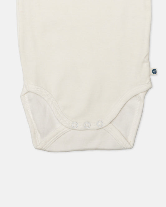 Cotton Bug White & Black Bodysuit-Milk-Organic Cotton-Half Sleeves-Pack of 3-For Infants