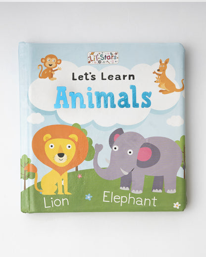 Pegasus Let's Learn Animals Book-12 Interactive Colorful Pages-Develops Visual Recognition-Learning & Educational Toys-12M+