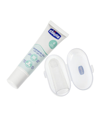 Chicco New Beginning Oral Care Set-With Gum Gel & Finger Brush-4M+