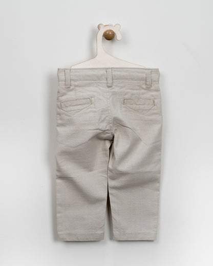 BeeLittle Beige Trousers-Cotton-For Infants