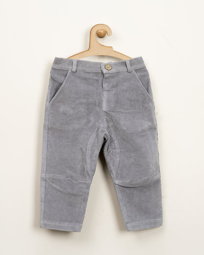 Tiny Twig Lilac Trousers-Drizzle-Corduroy-For Infants