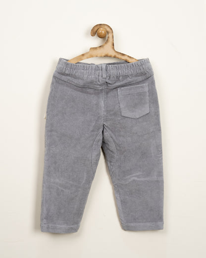 Tiny Twig Lilac Trousers-Drizzle-Corduroy-For Infants