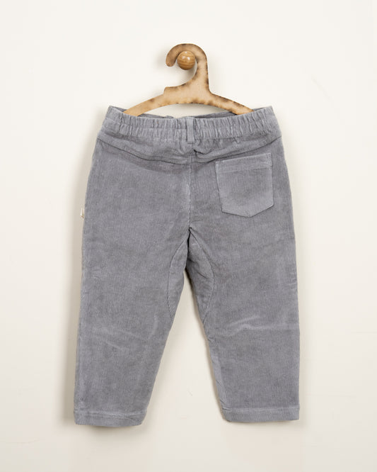 Tiny Twig Lilac Trousers-Drizzle-Corduroy-For Infants