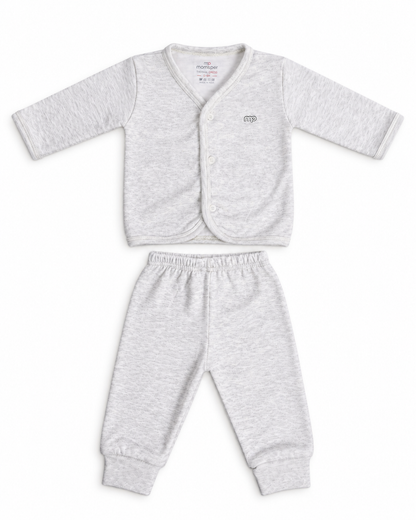 Moms Pet Thermal Set-Cotton-White-For Infants