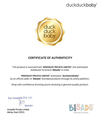 Bibado Dippit Multi Stage Baby Weaning Spoon and Dipper-For Self Feeding Infants-Green & Grey-Pack of 2