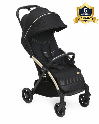 Chicco Goody Xplus Baby Stroller-Big Wheels With Shock Absorbers-4 Position Adjustable Backrest-For 0 to 4Y-Black Relux