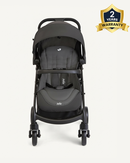 Joie Muze LX Baby Stroller-One Hand Fold-Flat Reclining-For 0 to 3Y (Upto 15Kg)-Cobble Stone