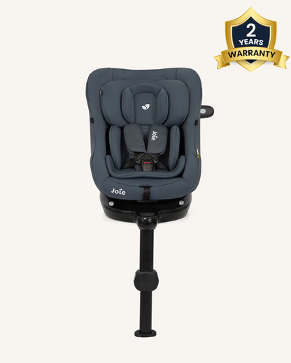 Joie i-Pivot 360 Baby Car Seat-Convertible (Front & Rear Facing)-360 Degree Rotation-5 Positions Recline-2 Years Warranty-For 0 to 4Y (Upto 21 kg)-Dark Slate