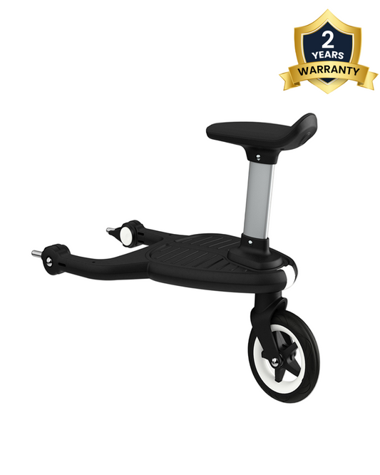 Bugaboo Wheeled Board For Strollers-Compatible With All Bugaboo Strollers-With Detachable Seat-2 Years Warranty-For 2Y+ (Upto 19 Kg)-Black