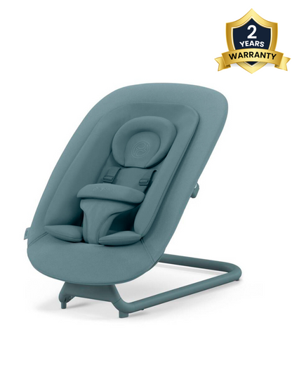 Cybex Lemo Baby Bouncer-Reclinable Seat-5 Point Harness-2 Years Warranty-For 0 to 3Y (Upto 15 Kg)-Stone Blue