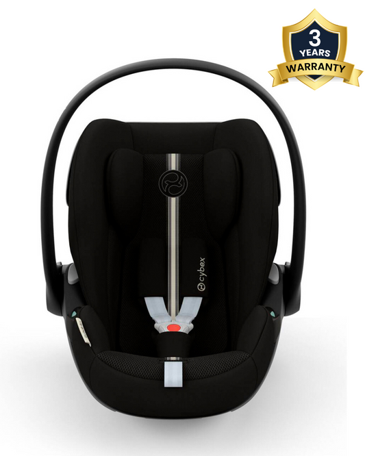 Cybex Cloud G i-Size PLUS Baby Car Seat-Rear Facing-Aircraft Certified-With Mesh Fabric For 6x Better Airflow-Near Flat Reclining Seat-14 Positions Adjustable Headrest-For 0M to 2Y (Upto 13 Kg)-Moon Black