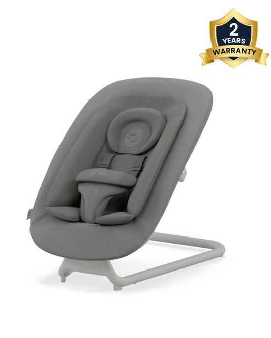Cybex Lemo Baby Bouncer-Reclinable Seat-5 Point Harness-2 Years Warranty-For 0 to 3Y (Upto 15 Kg)-Suede Grey