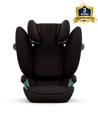 Cybex Solution G2 Foldable Car Seat-Forward Facing-Folds into Compact Shape-With Convenient Carry Handle-12 Positions Adjustable Headrest-For 3 to 12Y (15 to 50 Kg)-Magic Black
