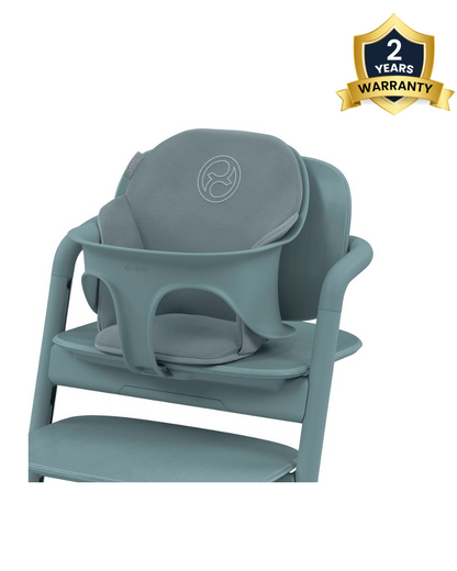 Cybex Lemo Comfort Inlay-Includes Baby Set Seat, Surface & Backrest Cushion-Adds Comfort To The Lemo Chair-2 Years Warranty-Stone Blue