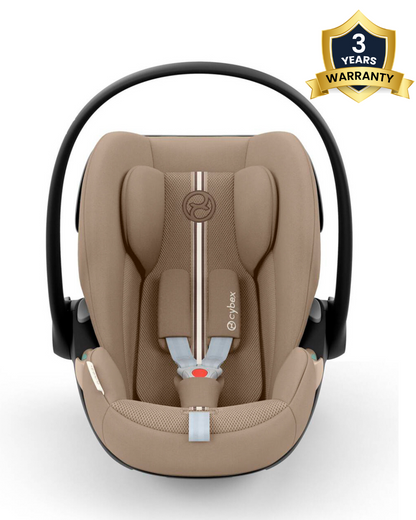 Cybex Cloud G i-Size PLUS Baby Car Seat-Rear Facing-Aircraft Certified-With Mesh Fabric For 6x Better Airflow-Near Flat Reclining Seat-14 Positions Adjustable Headrest-For 0 to 2Y (Upto 13 Kg)-Almond Beige