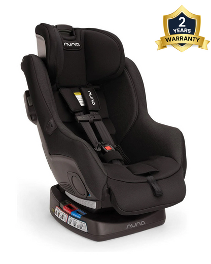 Nuna Rava Baby Car Seat-Convertible (Front & Rear Facing)-FAA Certified-10 Positions Recline-With Advanced Safety Technology-2 Years Warranty-For 0 to 7Y (Upto 30Kg)-Caviar