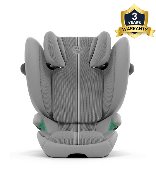 Cybex Solution G2 PLUS Foldable Car Seat-Forward Facing-Mesh Fabric For 6x Better Airflow-Folds into Compact Shape-With Convenient Carry Handle-12 Positions Adjustable Headrest-For 3 to 12Y (15 to 50 Kg)-Stone Grey