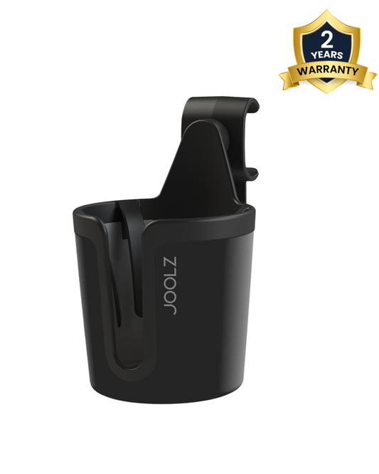 Joolz Aer/Hub/Day/Geo3 Series Stroller Cup Holder-Clips Onto Handle Bar-2 Years Warranty-Black