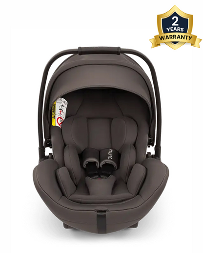 Nuna Arra Flex Baby Car Seat-Rear Facing-Flat Recling Seat 157 Degrees-3 Positions Recline-10 Positions Adjustable Headrest-For 0 to 2Y (Upto 13 Kg)-Thunder